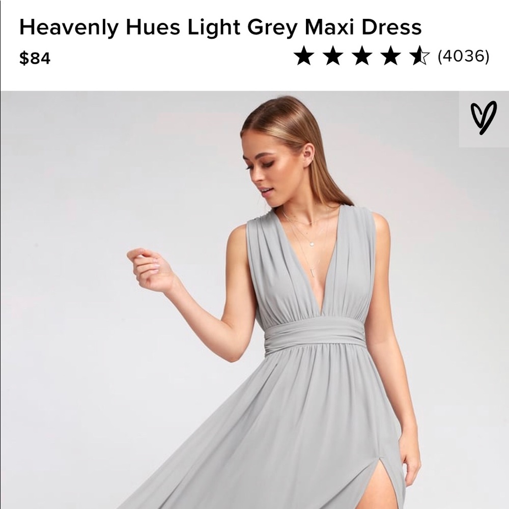 5 ⭐️⭐️⭐️⭐️⭐️ Lulu’s Heavenly Hues in Light Grey ✨